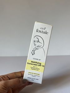 Foxtale Mattifying Sunscreen SPF 70