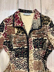 Vintage Kemp Animal Print Blouse