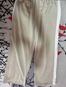 Beige Wide Leg Pants