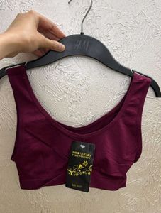 Burgundy Comfort Sports Bra Set Of 3