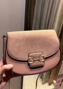 H&amp;M Suede Blend Mauve Crossbody Bag