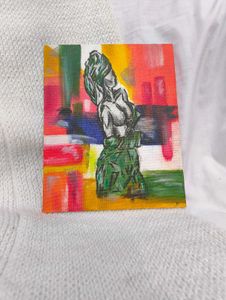 Painting Of A Woemen On Canvas