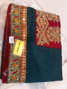 Elegant Embroidered Saree (Minor Issue)