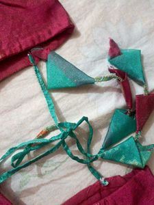 Elegant Green Saree with Blouse