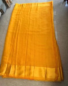 Haldi colour saree