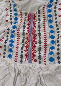 A Beautiful Top Cum Short Kurti