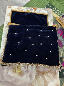 laddu Gopal Rajai  Gadda colour blue fabric velvet