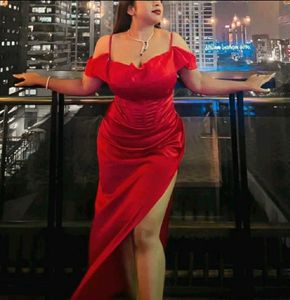Red Dress With Corset Detailing