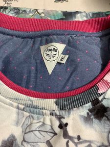 Woollen Floral Printed Top For Winter