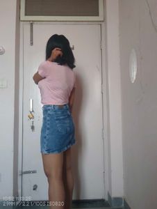 Blue Denim Mini Skirt