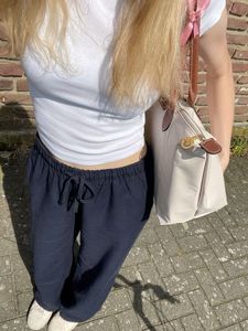 Zara Belted Linen Trousers