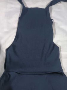 Navy Blue Pinafore Dress