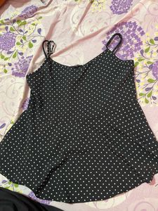 Polka Dot peplum top