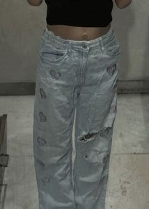 h&amp;m wide leg jeans