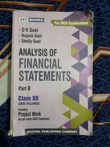 Analysis of Financial Statements - Class XII