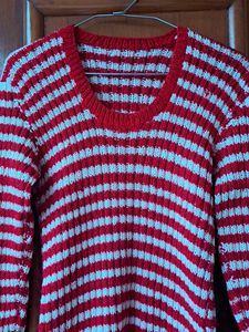 Hand Knit Crochet Sweater