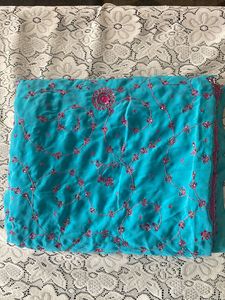 Blue Festive Saree