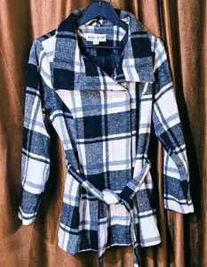 Coat with 2 Side Pockets n belt Size 42 inches