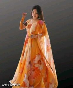 Floral Chiffon Maxi Dress