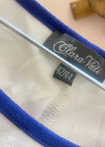 White &amp; Blue Weatern Dress