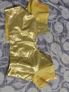 Gold Indian Sari Blouse
