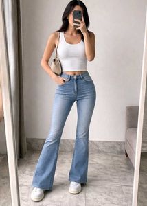 Flared Denim Jeans