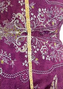 Pakistani Purple Floral Print Salwar Kameez Set