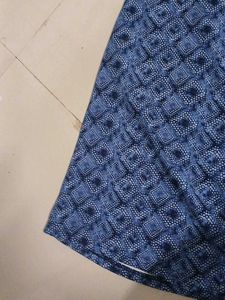 Blue Patterned Maxi Skirt