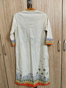 BIBA Floral Printed Cotton Kurta 🧡🧡