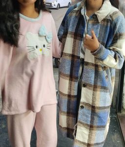 Blue Plaid Overshirt Coat