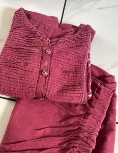 Maroon Embroidered Tunic