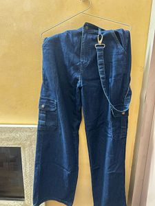 Cargo Style Denim Pants