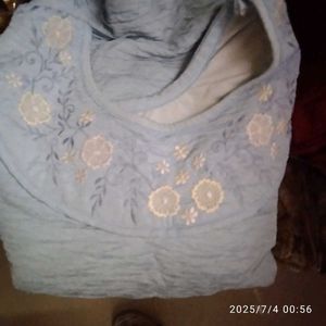 Floral Embroidery Nighty