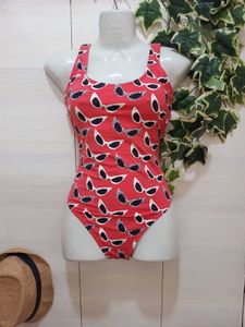One Piece Swimsuit Sunglasses Print