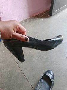 ALDO Womens Black Leather Pumps Heels
