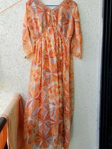 Elegant Orange Kurta