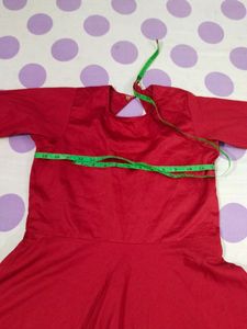 Beautiful Red Colour Frock For Girls