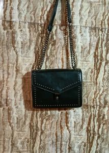Studded Black Chain Bag