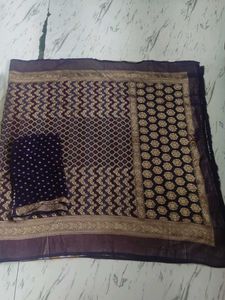 Elegant Purple Banarasi Silk Saree