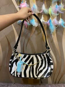 zebra-print handbag