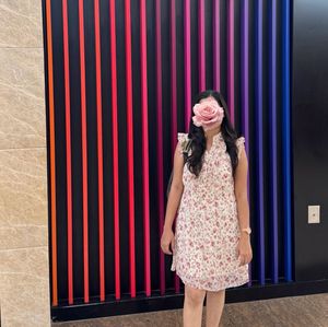 Floral Ruffle Mini Dress