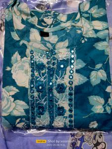 Rayon Cotton Kurti Set