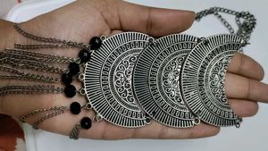 Silver Tone Statement stylish Necklace