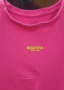 Pink crop top