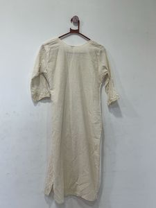 White Embroidered Kurta Set