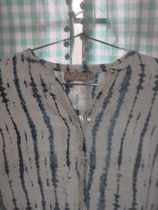 Striped Three-Quarter Sleeve Top
