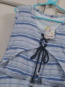 New Striped Girls Dress With Tag
