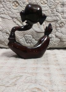 Brown Hawa Ganesh Resin Idols