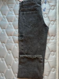Trendy Grey Cargo Jeans