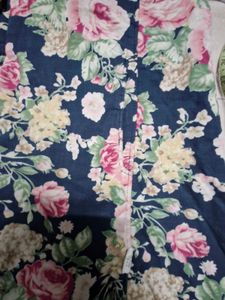 MediumTrench Coat Jacket /Trenchcoat Floral Retro